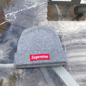 *Brand New* Gray Supreme Beanie